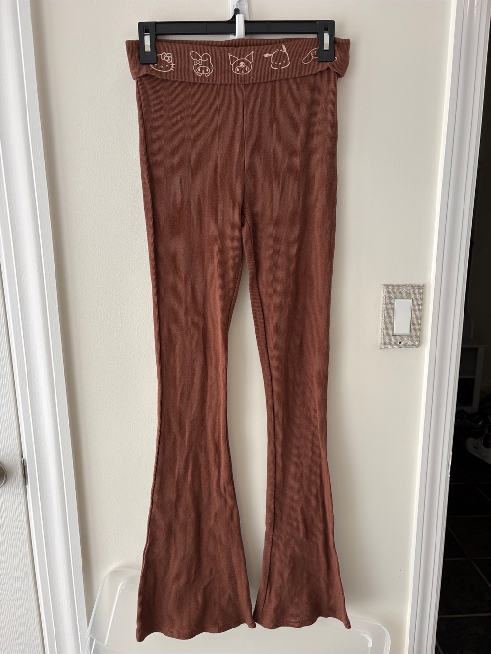Sanrio hello kitty fold over flare leggings